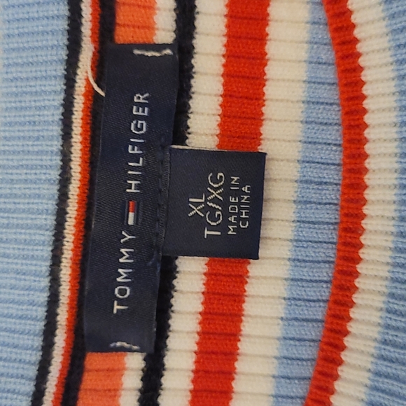 NWOT Tommy Hilfiger Long Sleeve Bold Ribbed Striped Sweater Dress - Picture 11 of 11